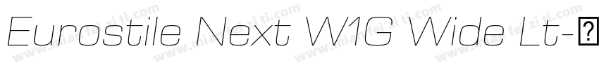 Eurostile Next W1G Wide Lt字体转换
